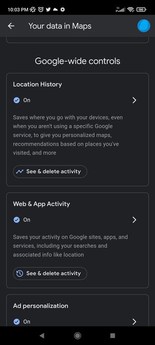Google Location Delete Location History Mobile Location History