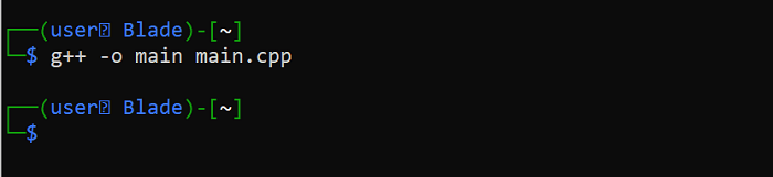 Gplusplus Compilation Result