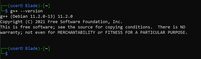Gplusplus Version Check