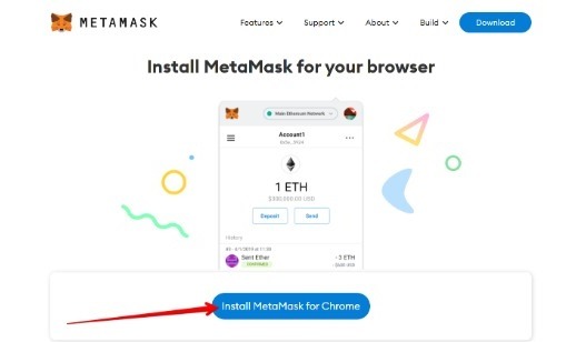 Install Metamask Install Button