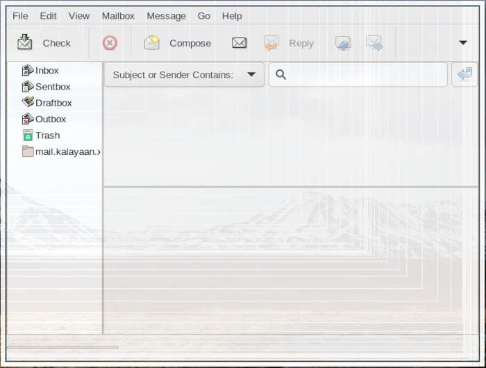 Linux Email 57 Balsa Welcome