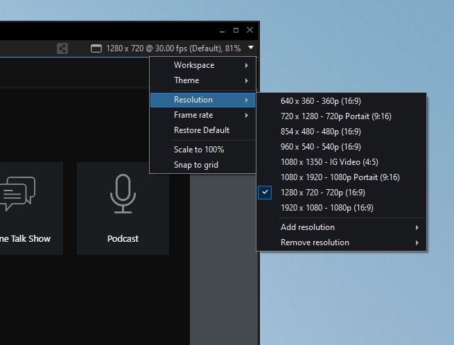 Live Streaming Software Xsplit Resolution