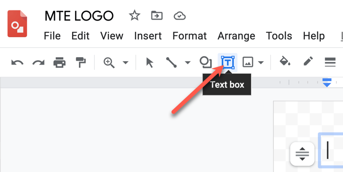 Logo Text Box Google Drawings