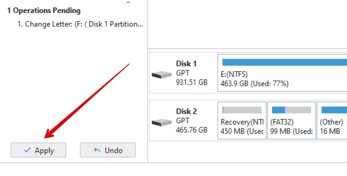 Minitool Click Apply