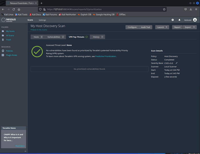 Nessus Scan Vpr Page