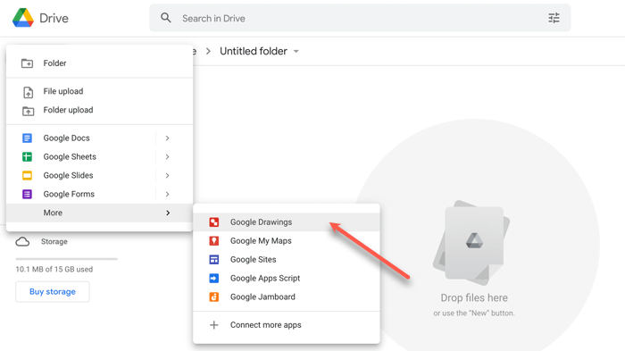 Open Google Drawings