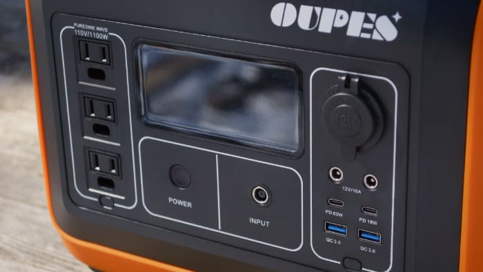 Oupes Power Station 1100w Review Front Panel