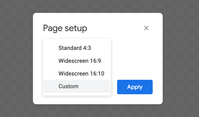 Page Setup Settings