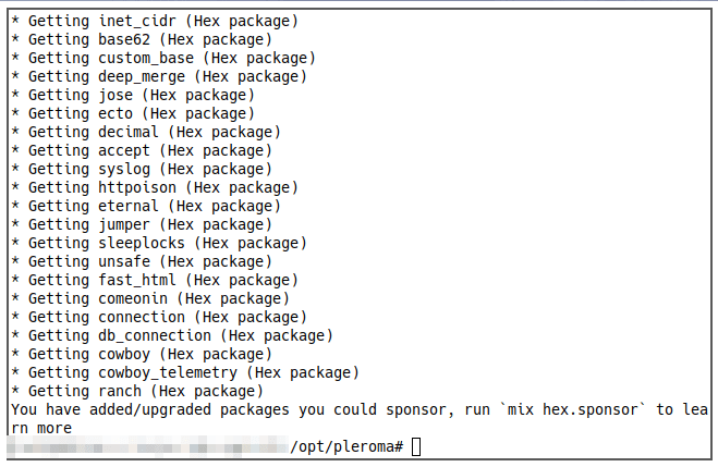 Pleroma Server 15 Get Deps