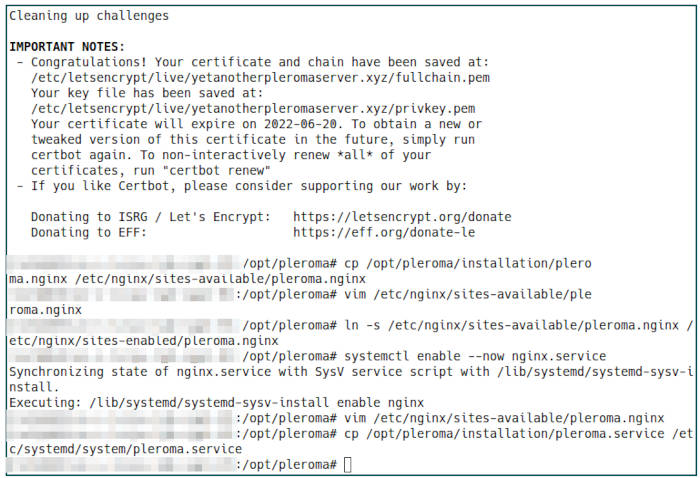 Pleroma Server 35 Copy Systemd Service