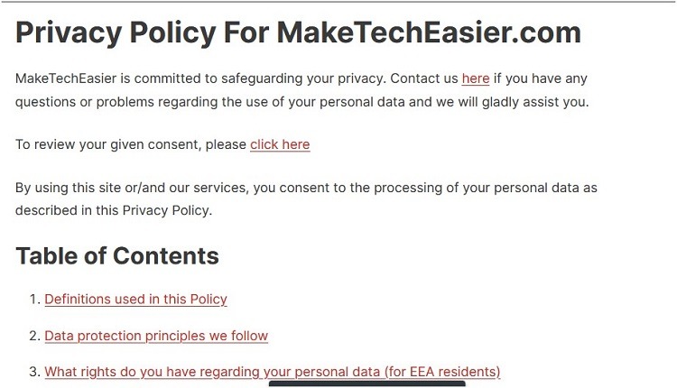 Privacy Policy