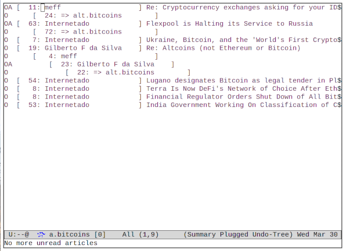 Usenet Groups 09 Alt Bitcoins Group