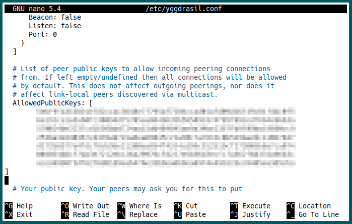 Yggdrasil Network 14 Sample Public Keys