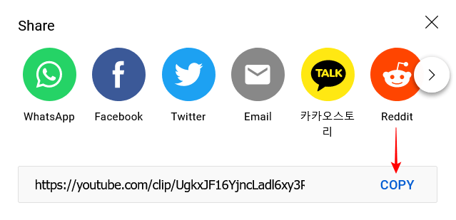Youtube Clips Share To Apps