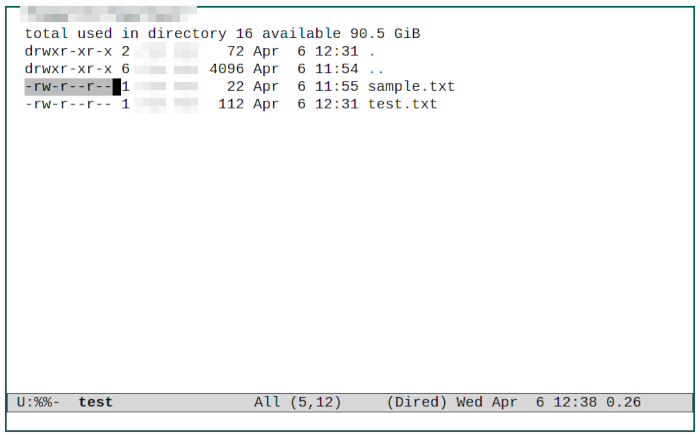 5 Emacs Hacks 17 Dired Permission Bits