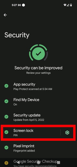 Android Lock Screen Security Screenlock