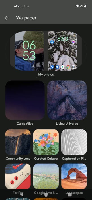 Android Lock Screen Wallpaper Choices