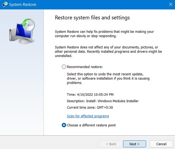 Critical Process Died Restore System Files