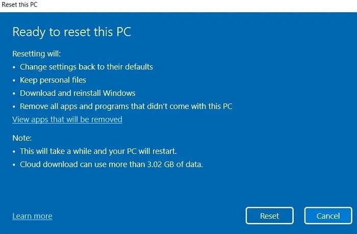 Critical Process Died Windows11 Ready To Reset