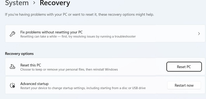 Critical Process Died Windows11 Reset This Pc Button