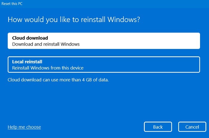 Critical Process Died Windows11 Reset This Pc Cloud Download
