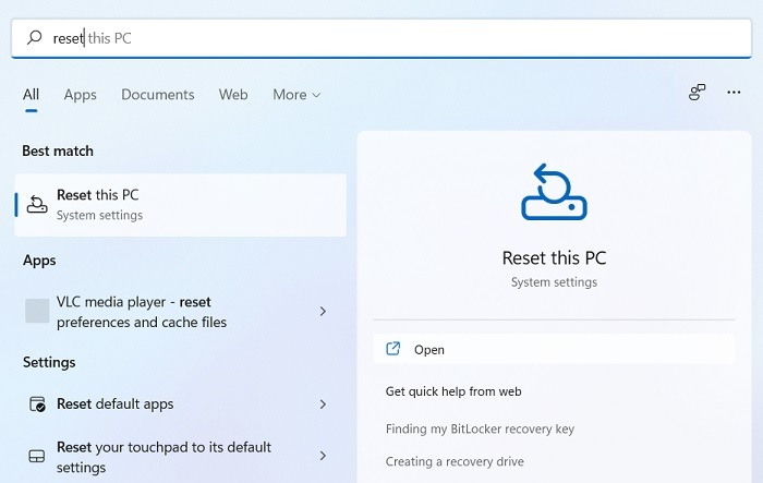 Critical Process Died Windows11 Reset This Pc Search 1