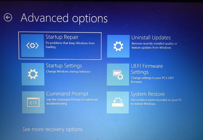 Critical Process Error Startup Repair