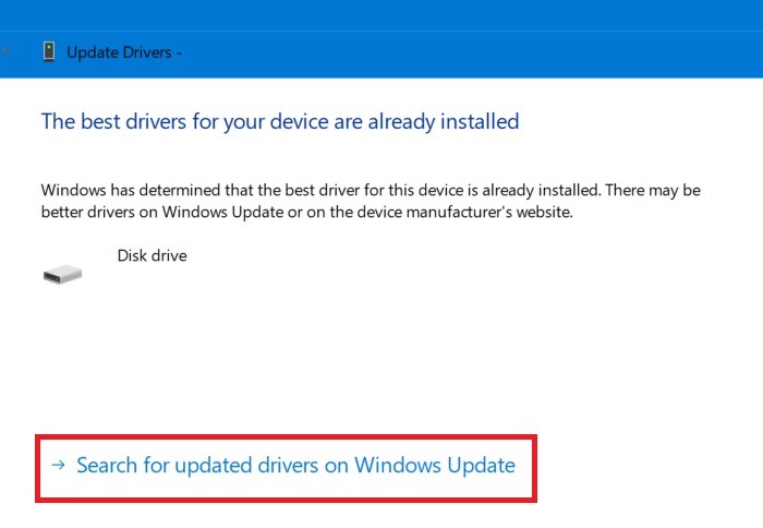 Critical Process Error Update Search For Updated Drivers Windows Update