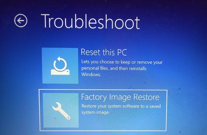 Critical Process Error Windows11 Factory Image Restore Safe Mode