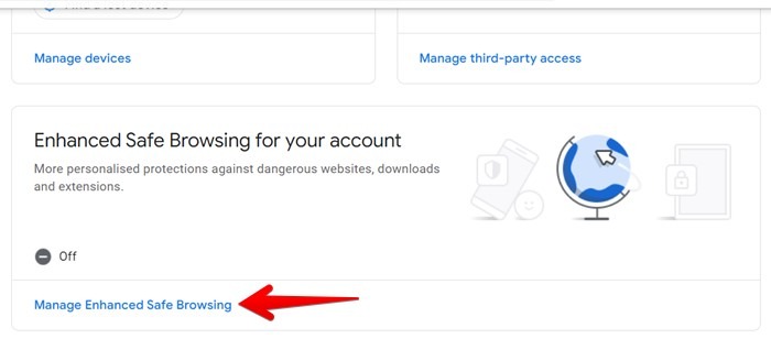 Google Account Safe Browsing