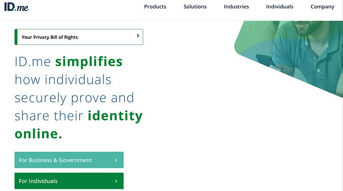 Lawmakers Id Me Facial Recognition Home Page