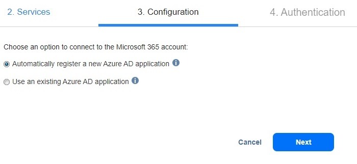 Nakivo Automatically Register New Azuread Application
