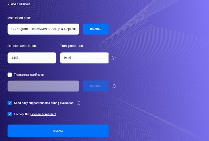 Nakivo Directore And Transporter Ports