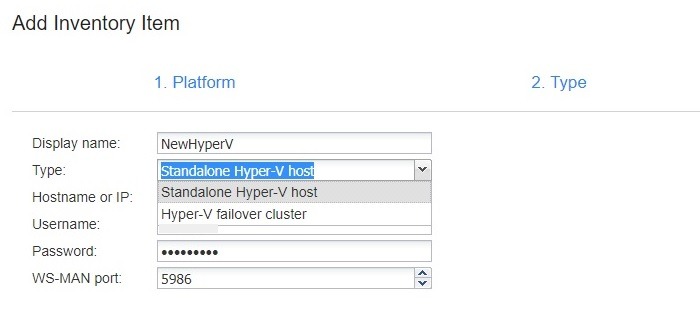 Nakivo Microsoft Hyper V Host
