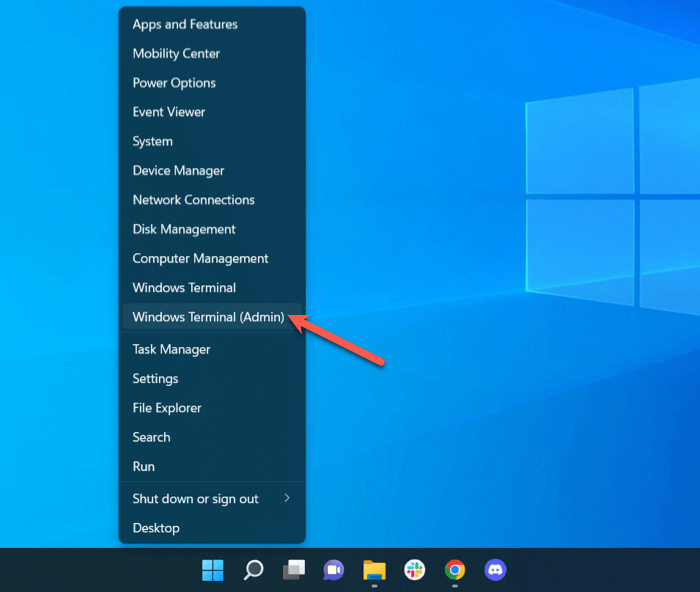 Open Windows Terminal