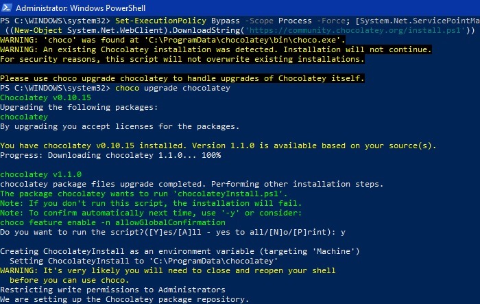 Safe Download Windows Installing Chocolatey