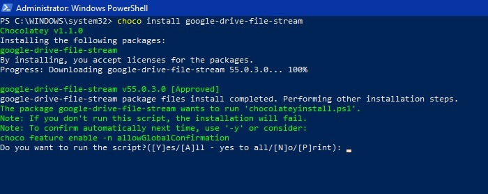 Safe Download Windows Installing Google Drive Using Chocolatey
