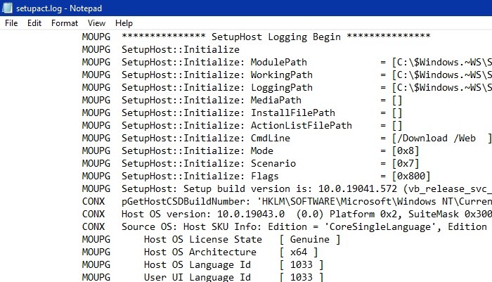 Setupdiag Detailed Log File