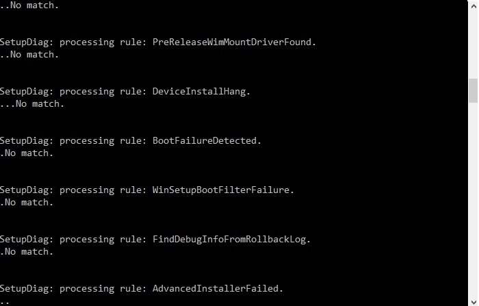 Setupdiag Error Codes No Match