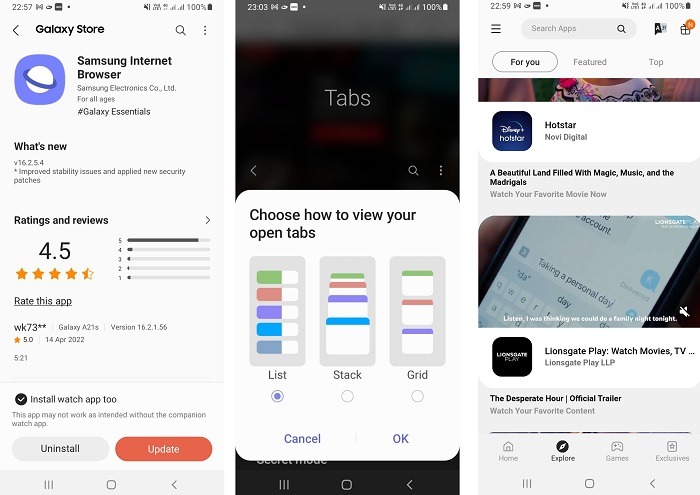 Uc Alternatives Samsung Internet Browser