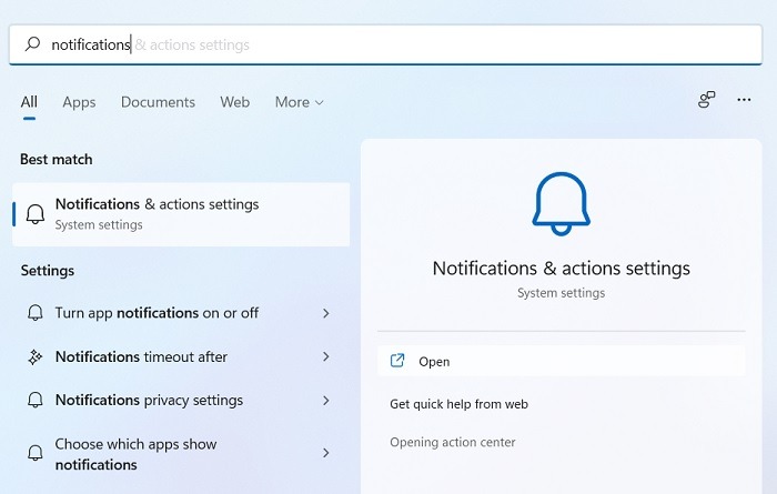 Windows Disable Notifications Windows11 Notifications Action Summary