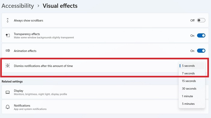 Windows Disable Notifications Windows11 Notifications Timeout Dismiss Notifications