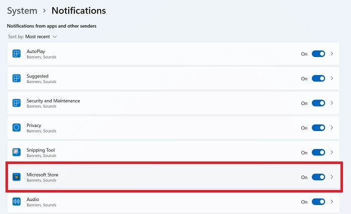 Windows Disable Notifications Windows11 Specific App Notifications Access