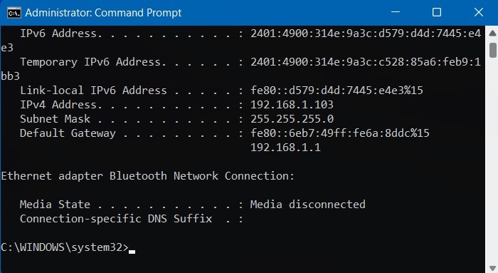 Windows Network Cable Ipconfig Renew 2