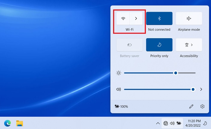 Windows Network Cable Unplugged Action Center Alternate Wi Fi Connections