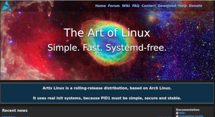 Artix Linux Artix Website