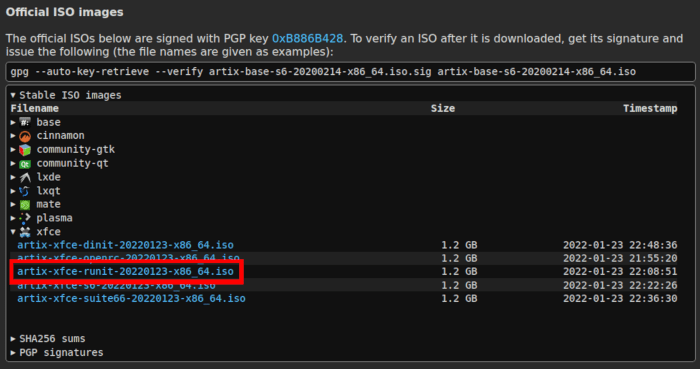 Artix Linux 05 Xfce Download
