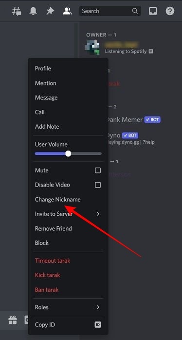 Change Discord Username Change Nickname Someone Else