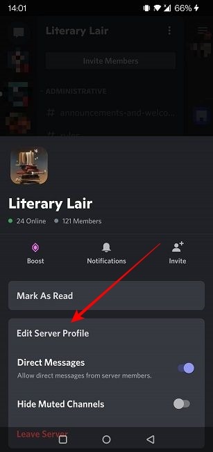 Change Discord Username Mobile Edit Server Profile
