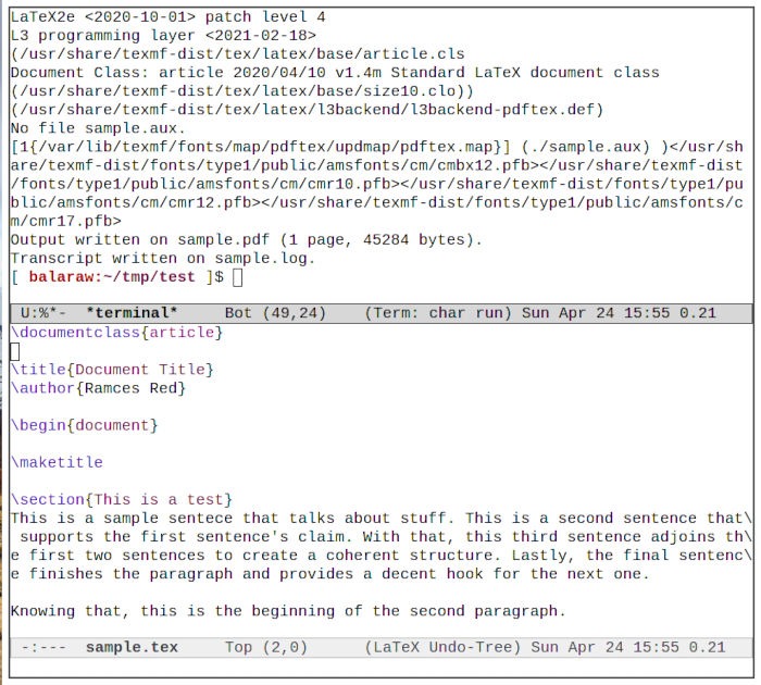 Cross Platform Latex 02 Sample Latex Compile